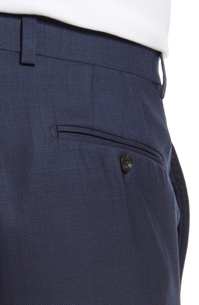 Jack Victor Purley Flat Front Wool Pants, Alternate, color,