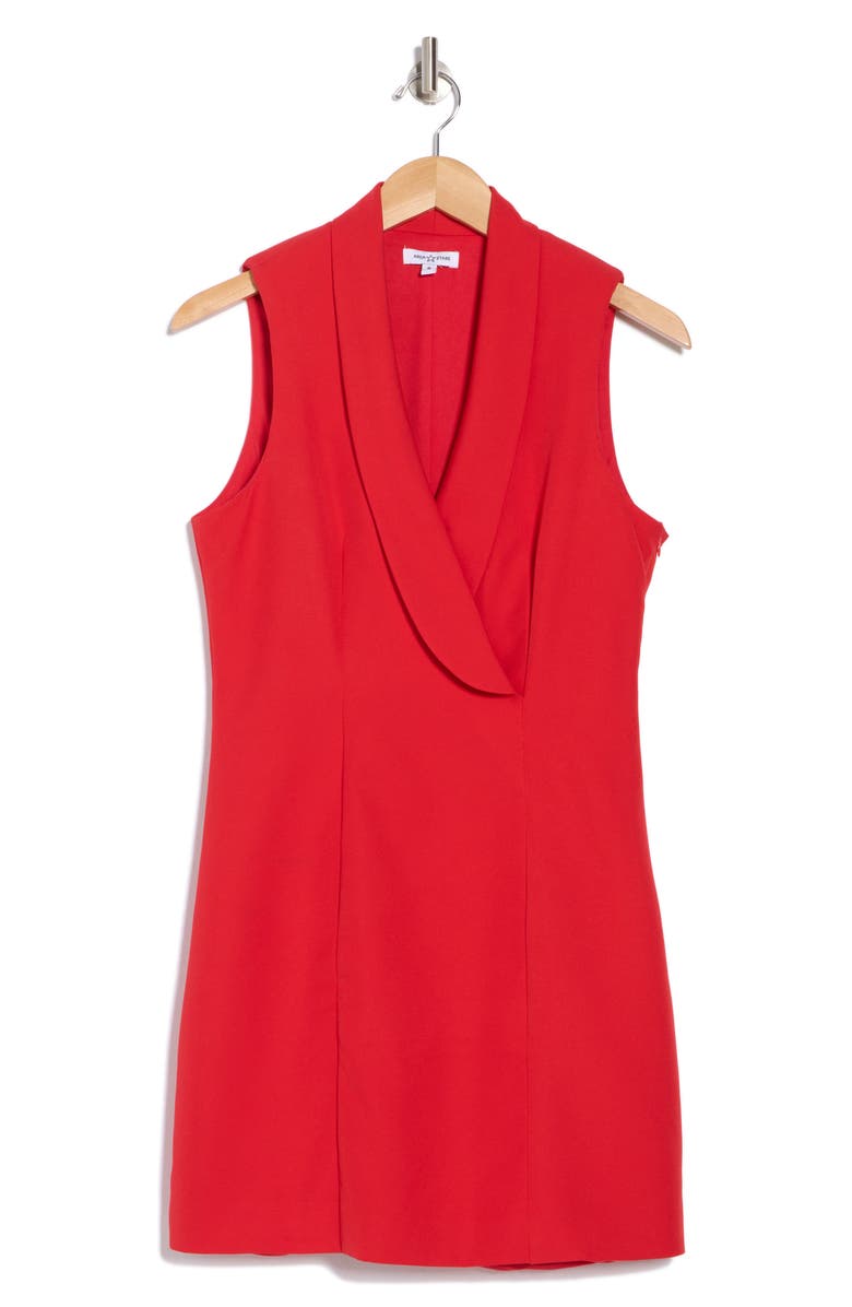 AREA STARS Linda Blazer Shift Dress, Alternate, color, Red
