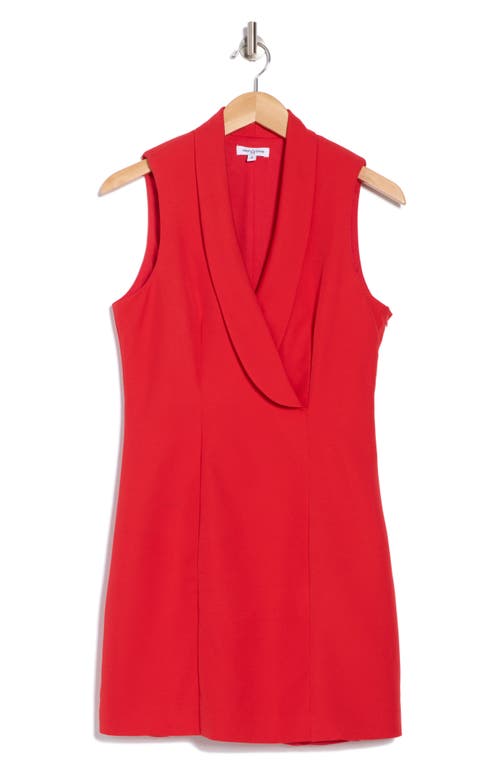 Area Stars Linda Blazer Shift Dress In Red