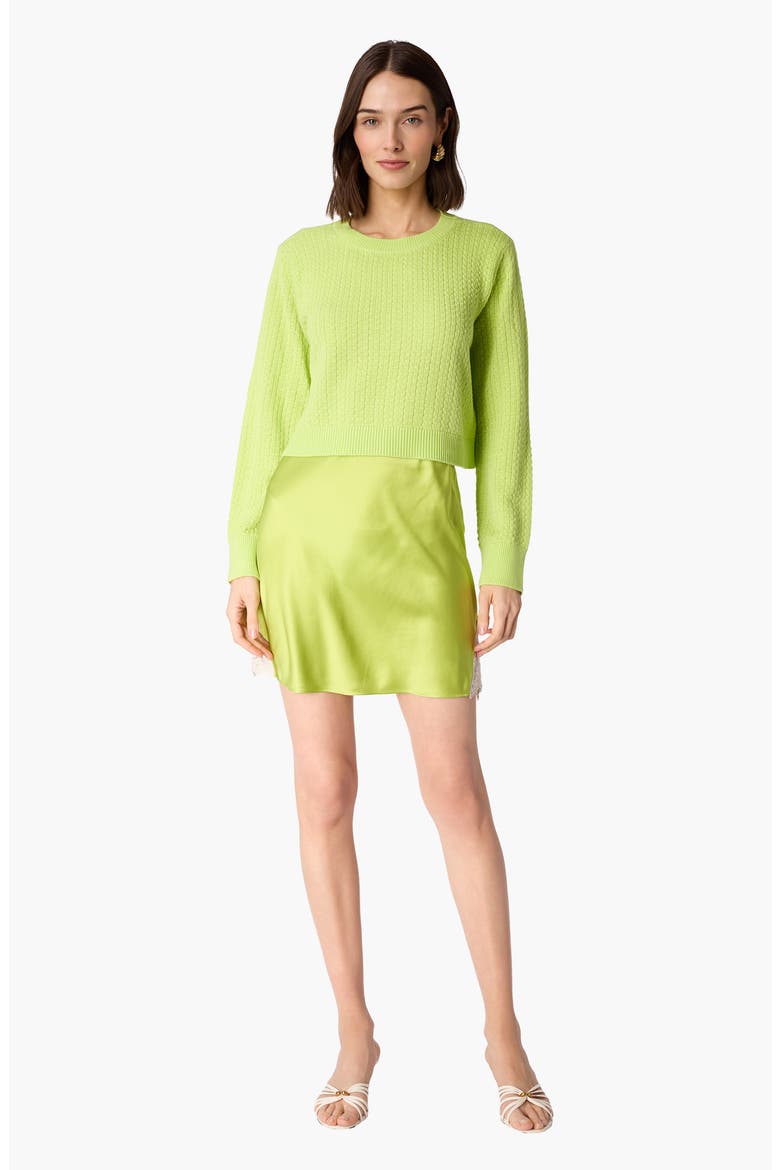 Lesley Crewneck Sweater, Alternate, color, KEY LIME