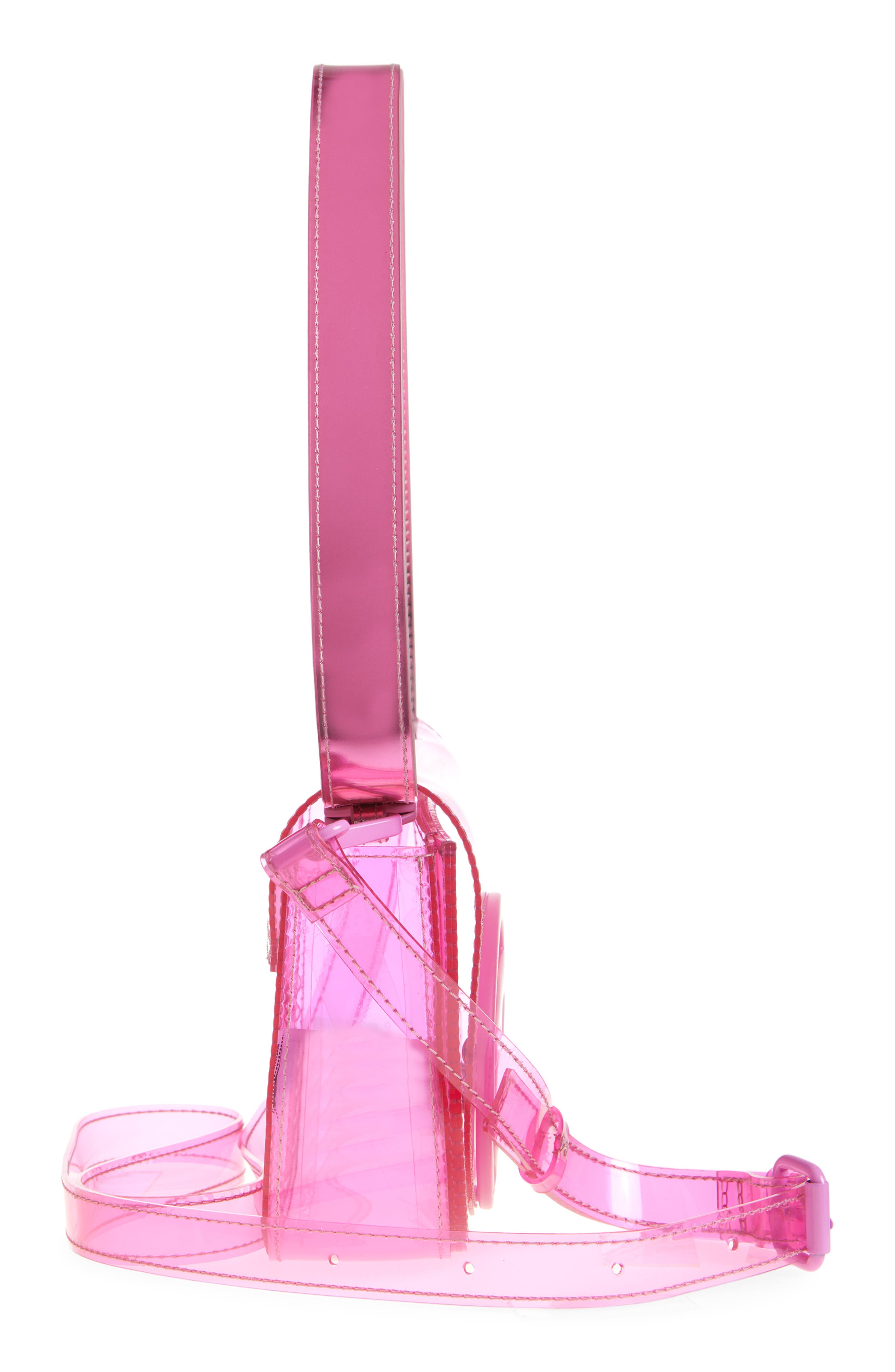 DIESEL<sup>®</sup> 1DR Logo Clear Shoulder Bag, Alternate, color, Pink