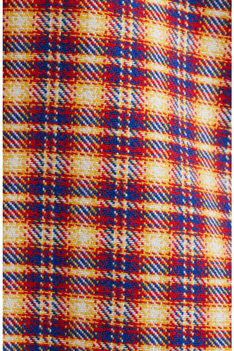 Skyline Embroidered Plaid Button-Up Shirt, Alternate, color, RED