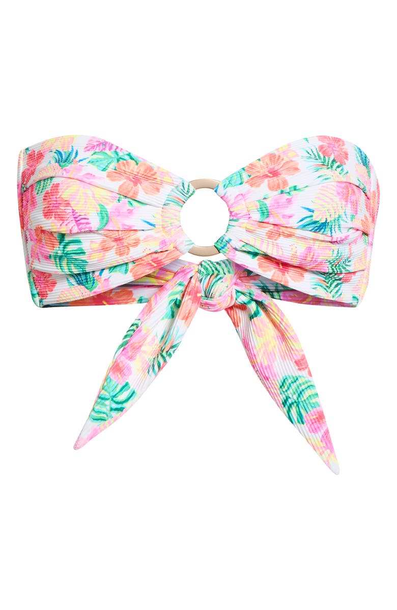 Kulani Kinis Strapless O-Ring Bikini Top, Alternate, color, Island Escape