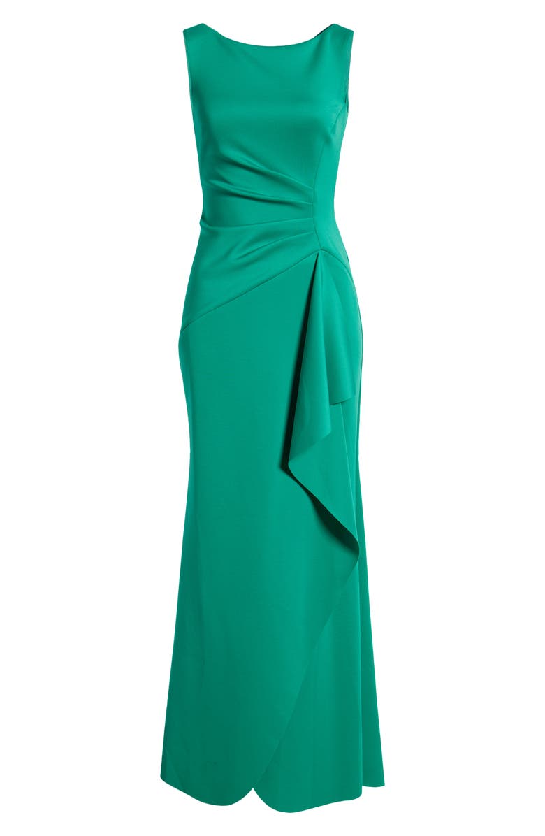 Eliza J Sleeveless Side Tuck Gown, Alternate, color, 