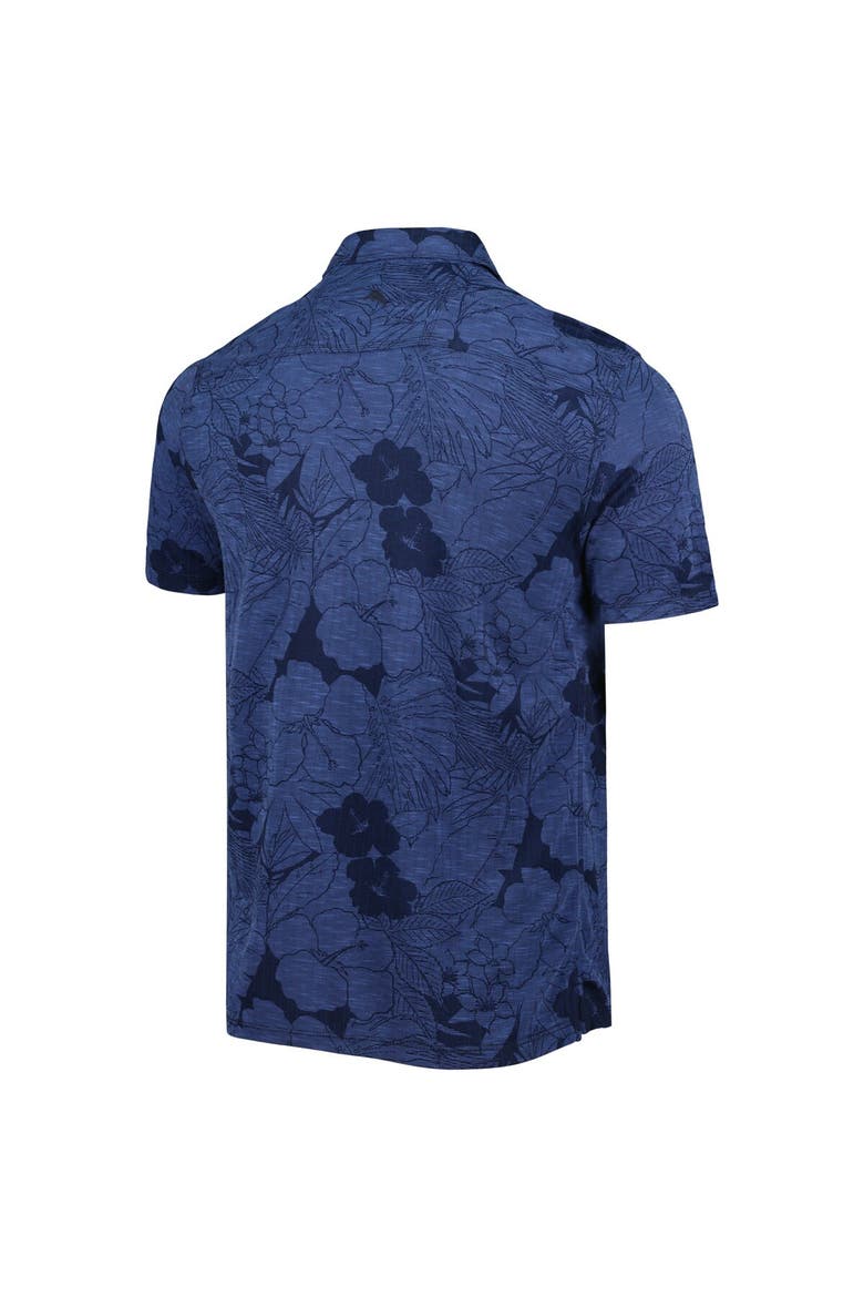 Men's Tommy Bahama Navy West Virginia Mountaineers Miramar Blooms Polo, Alternate, color, Navy
