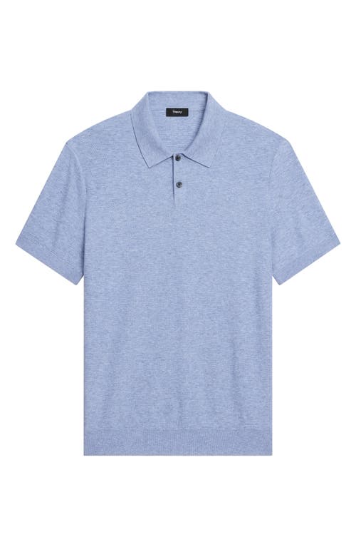 Theory Soris T-light Polo In Blue