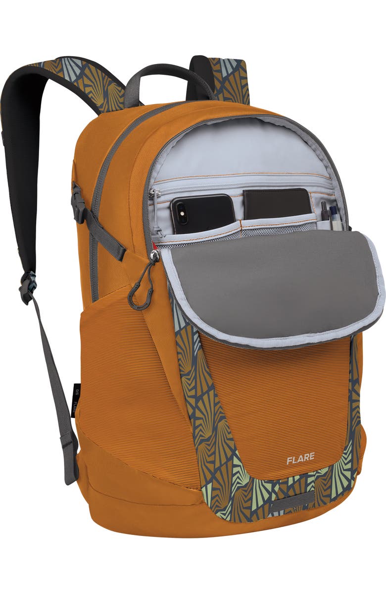 Osprey Flare 27-Liter Backpack, Alternate, color, Kazuma Print Toffee Orange