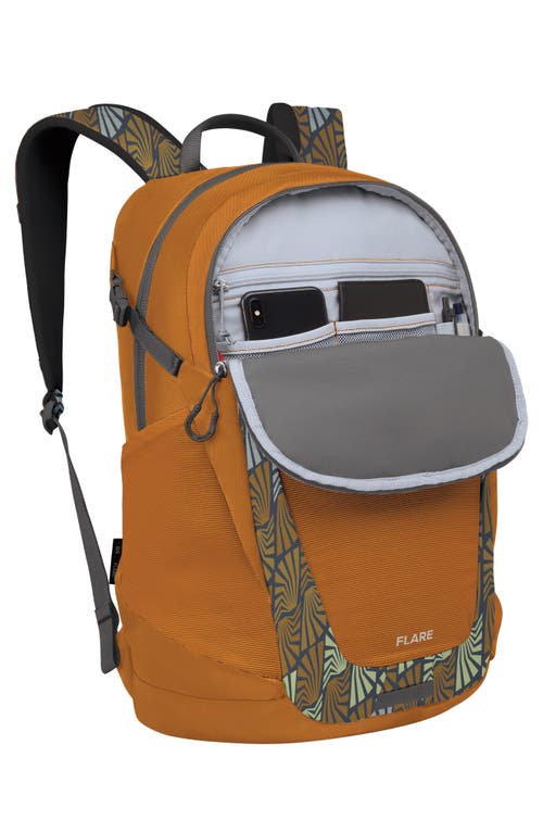 Osprey Flare 27-liter Backpack In Kazuma Print Toffee Orange
