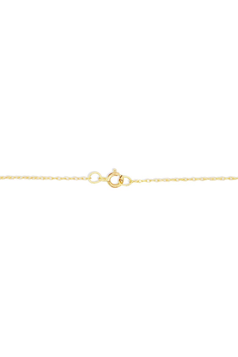 Gold Open Heart Necklace, Alternate, color, Yellow Gold