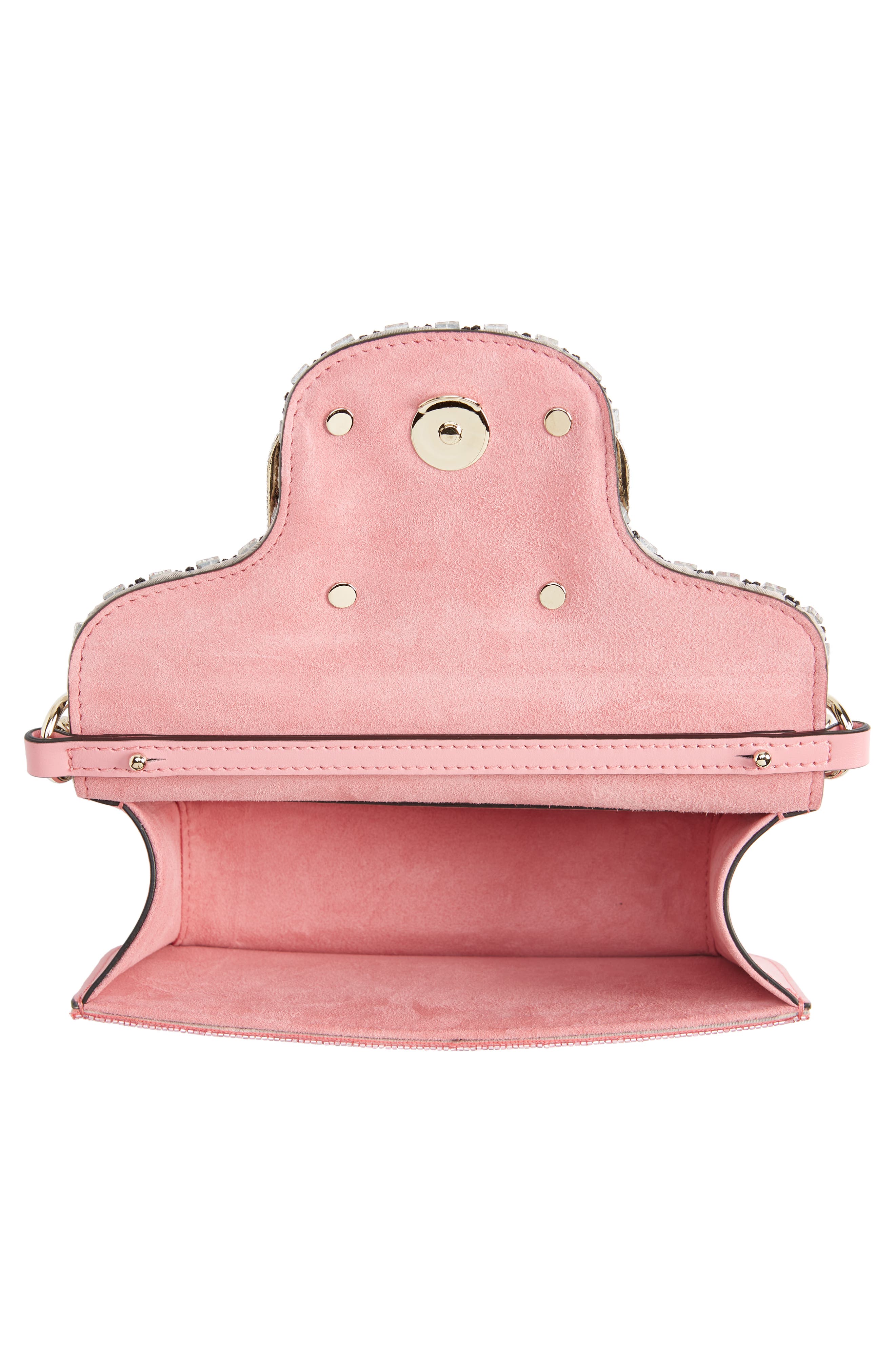 Valentino Garavani Small Locò Embellished Silk Shoulder Bag, Alternate, color, 