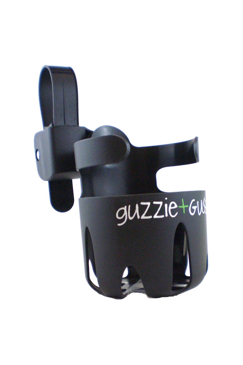 Universal Cup Holder - Convenient, Easy-to-Attach & Adjustable to Fit Most Strollers, Main, color, Black