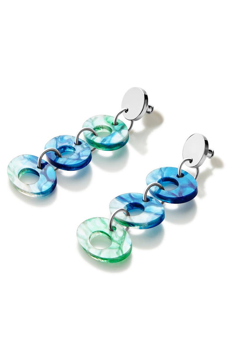 Toolally Hepworth Drop Earrings - Blue & Green Lava, Alternate, color, Blue & Green Lava