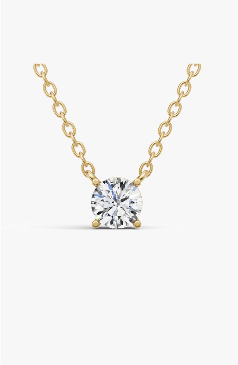 SEREIA OFFICIAL 14K Gold 0.25 ct Lab Grown Round Sereia Shape Diamond Pendant, Main, color, Yellow Gold