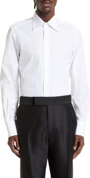TOM FORD Slim Fit Poplin Button-Up Shirt