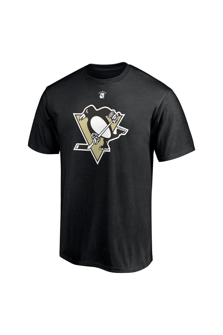 Men's Fanatics Branded Ryan Whitney Black Pittsburgh Penguins Authentic Stack Retired Player Nickname & Number T-Shirt, Alternate, color, Black