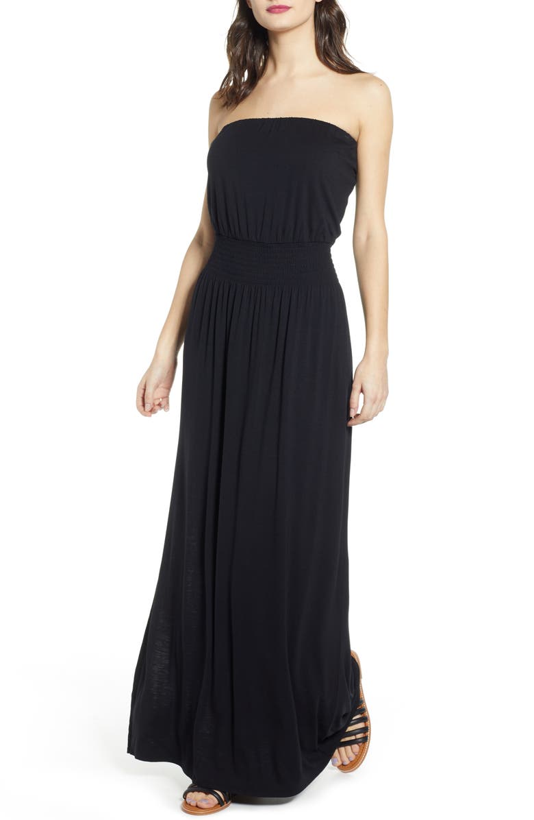 BP. Strapless Maxi Dress, Main, color,