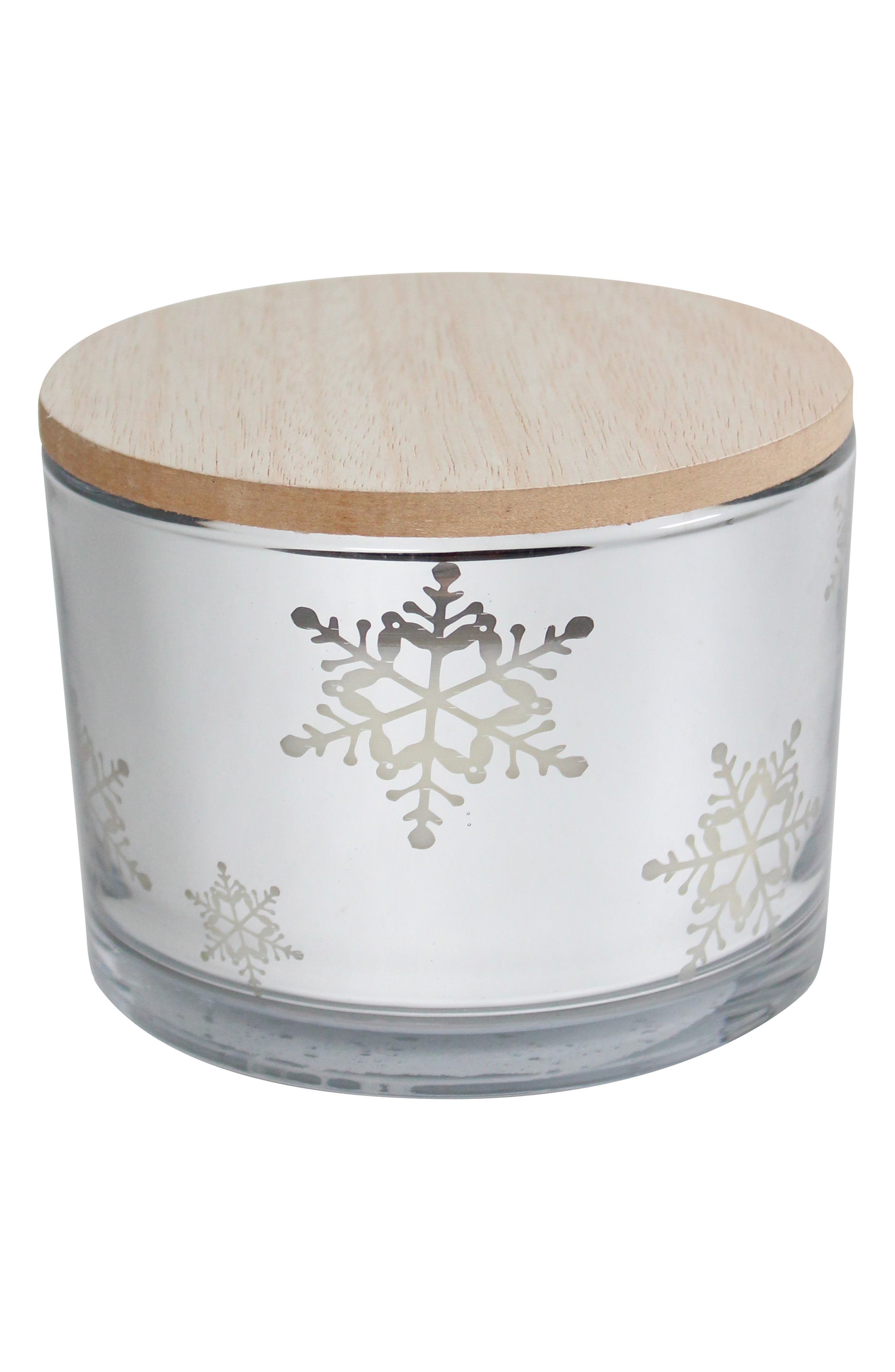 SAND AND FOG Etched Vanilla Snowflake Two-Wick Candle | Nordstromrack