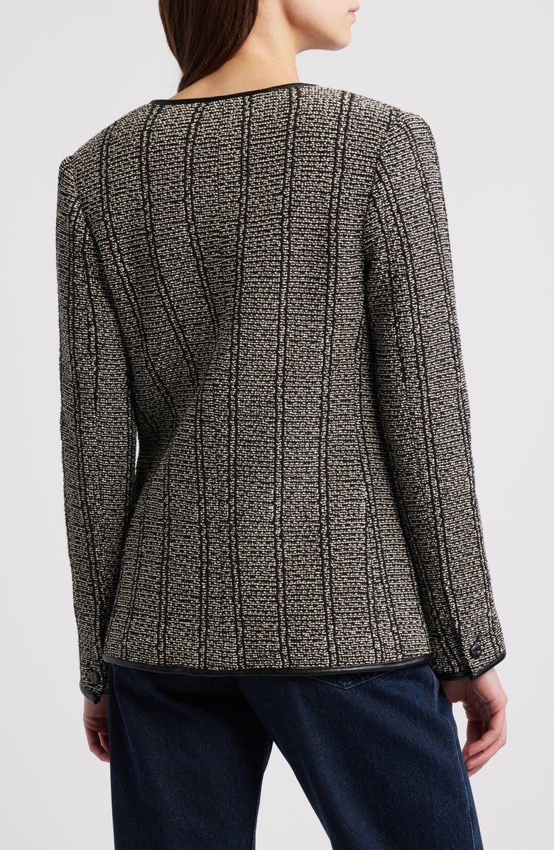 rag & bone Barlet Cotton Tweed Jacket, Alternate, color, Blackmult