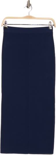 Slim Ribbed Sweater Skirt