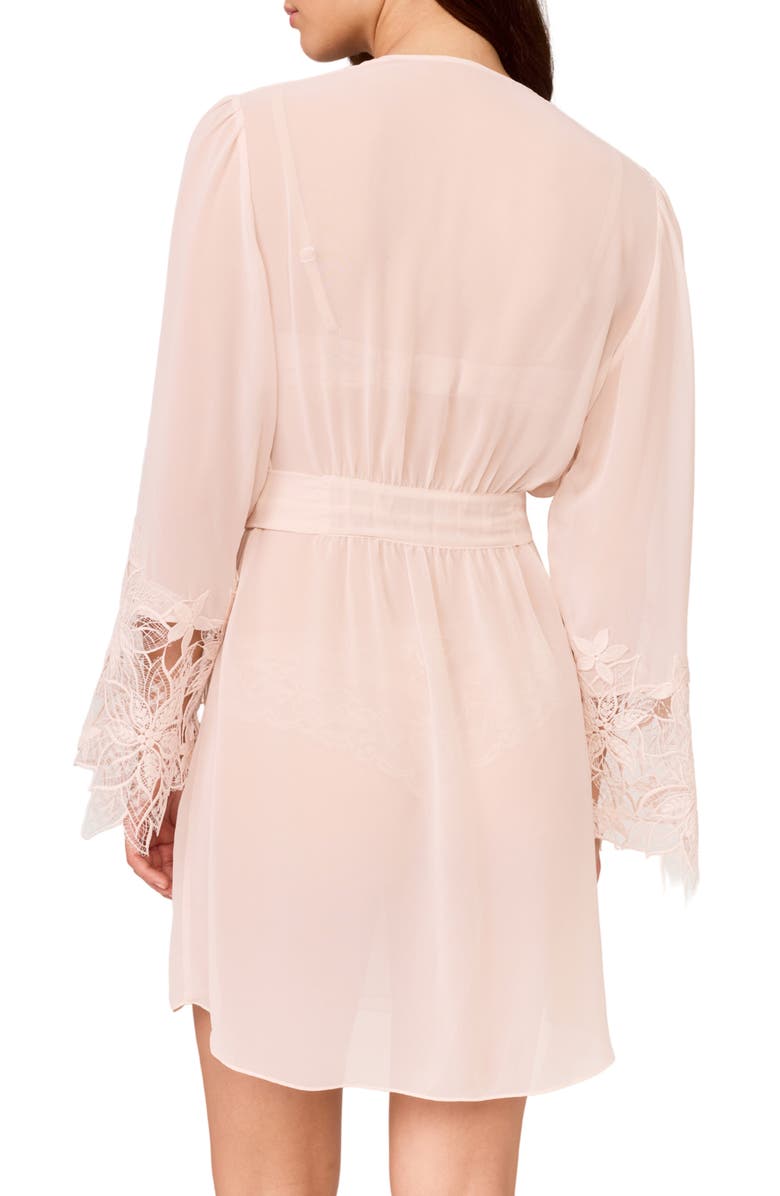 Rya Collection Delight Lace Cover-Up Robe, Alternate, color, Blush