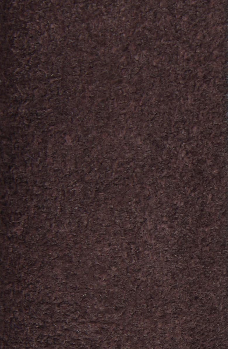 Madewell Elongated Buckle Suede Belt, Alternate, color, Coffee Bean