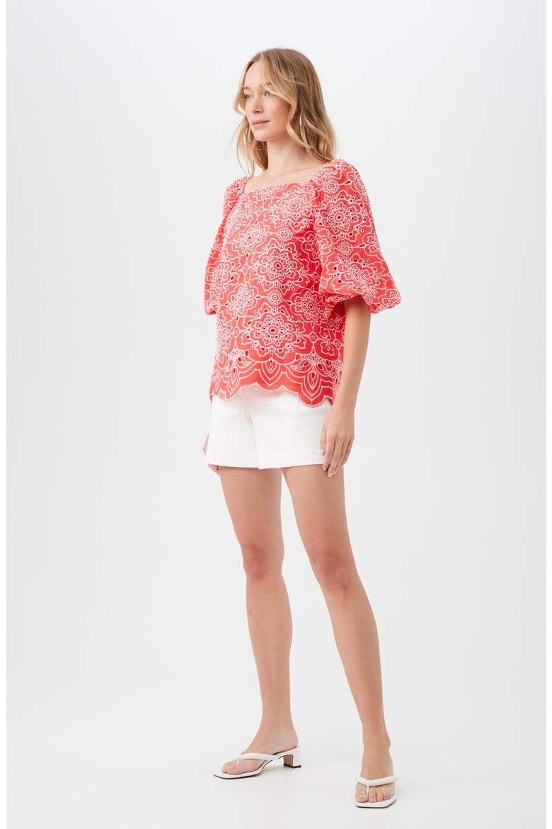 Veil 2 Top, Alternate, color, CAPRI CORAL/ WHITEWASH