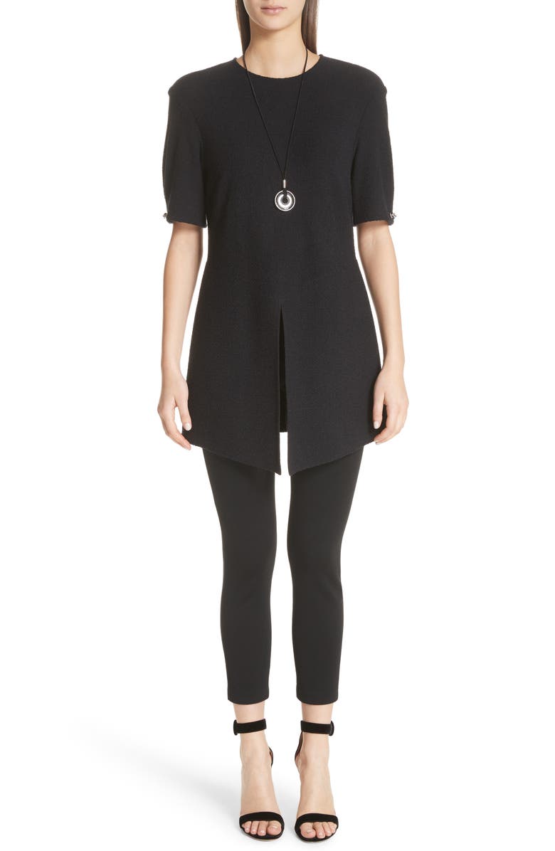 St. John Collection 'Alexa' Stretch Milano Knit Ankle Pants, Alternate, color,