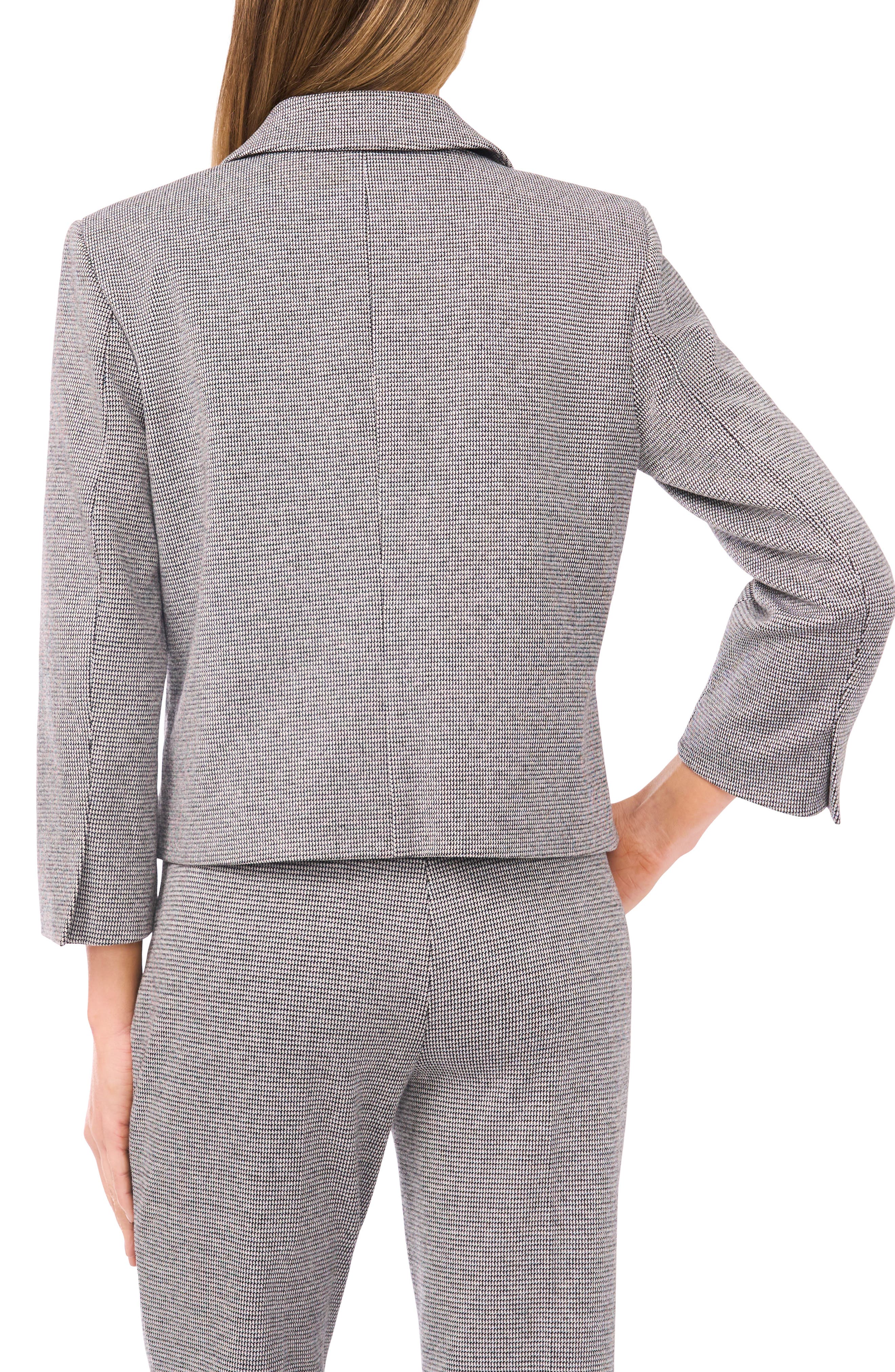 Houndstooth Crop Blazer - image 2