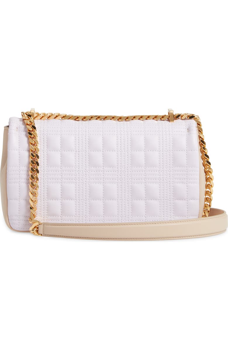 Burberry Small Lola Quilted Two-Tone Lambskin Bag, Alternate, color,