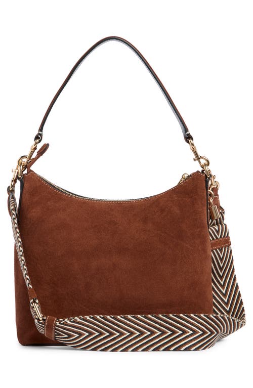 Marc Jacobs Drifter Suede Leather Large Hobo Bag In Brown