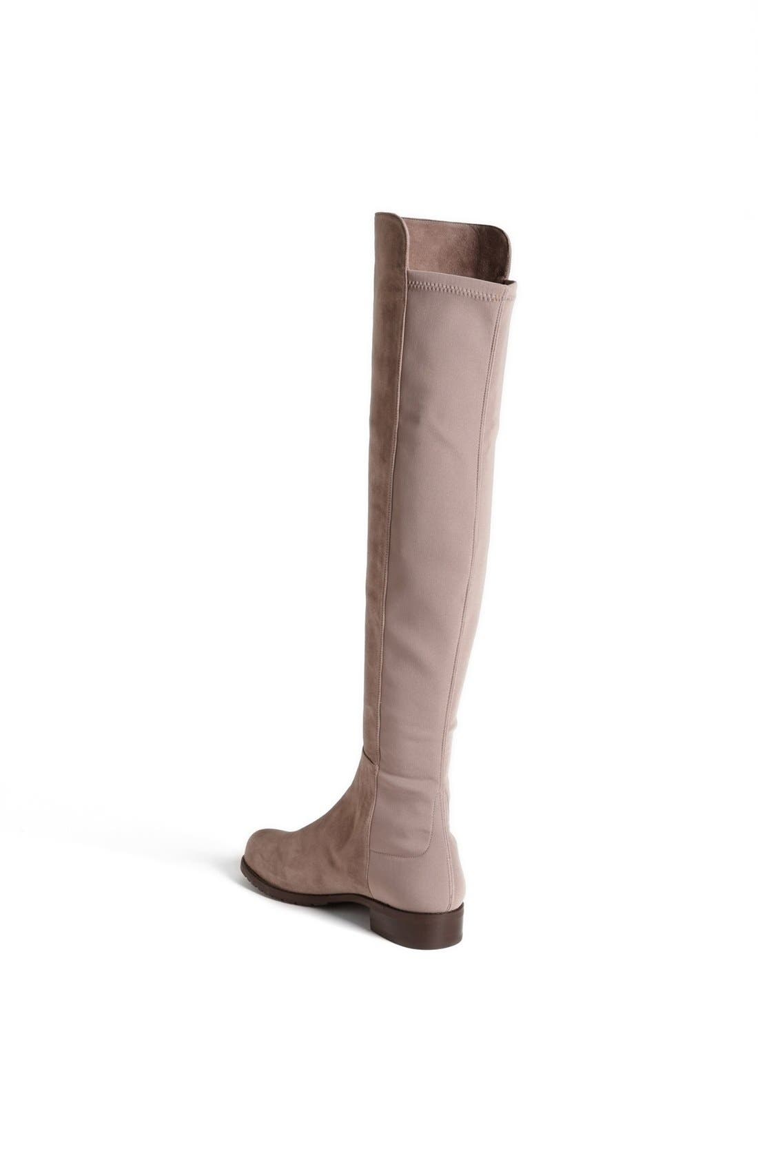 '5050' Over the Knee Suede Boot, Alternate, color, TOPO SUEDE