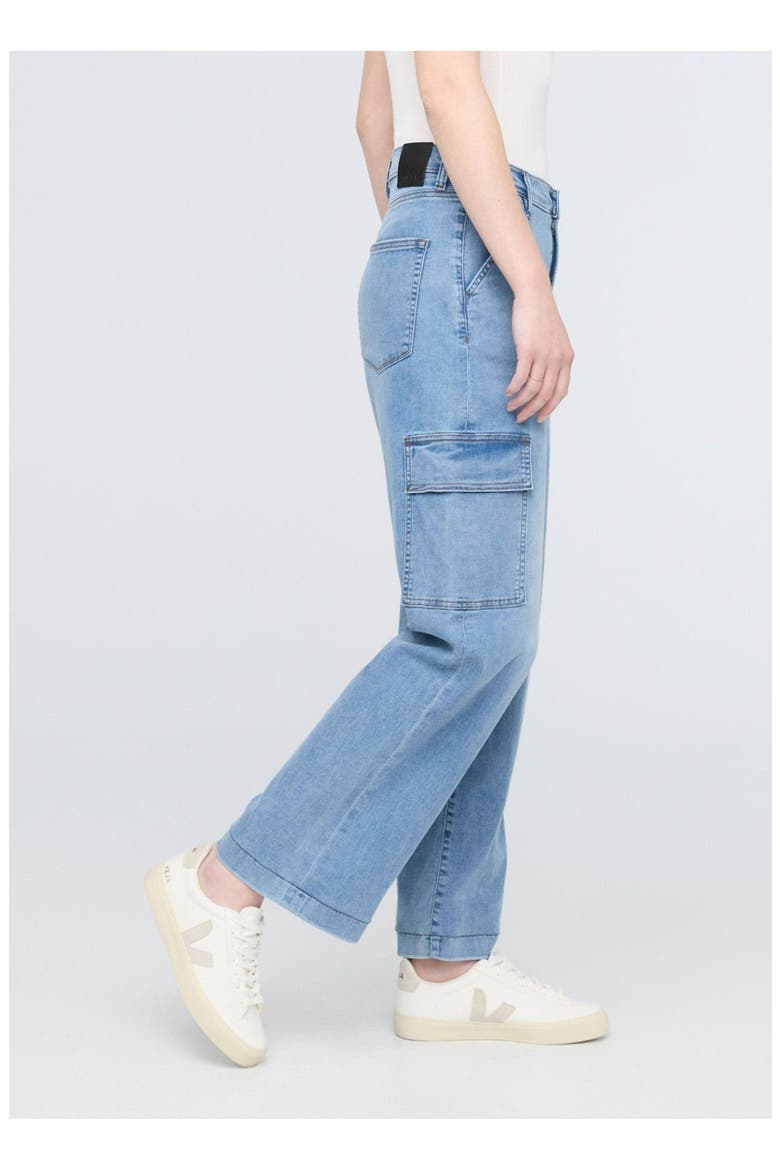 Performance Denim Lite High Rise Cargo, Alternate, color, Pacific