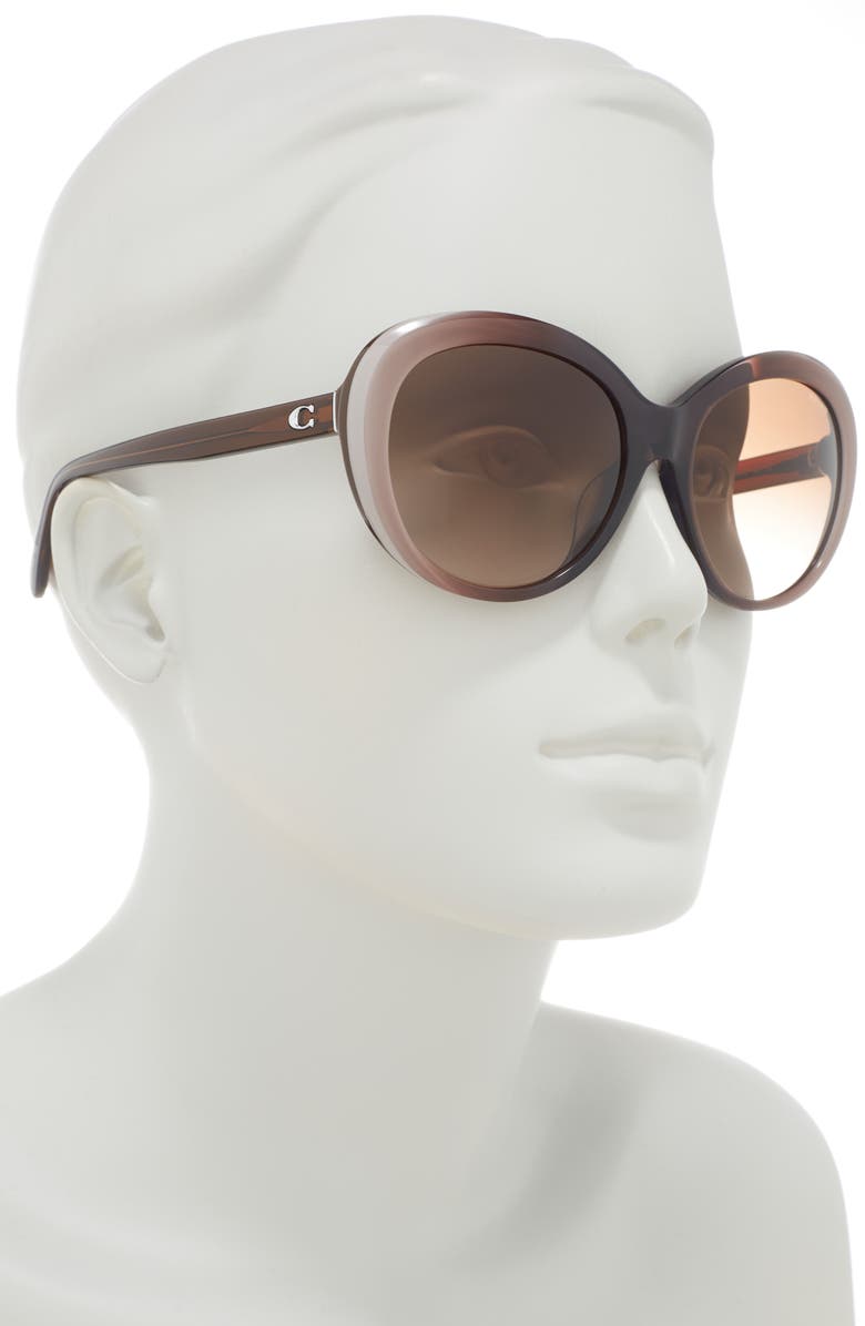 COACH 56mm Oval Sunglasses, Alternate, color, 