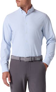Mizzen+Main Leeward Trim Fit Check Print Button-Up Shirt