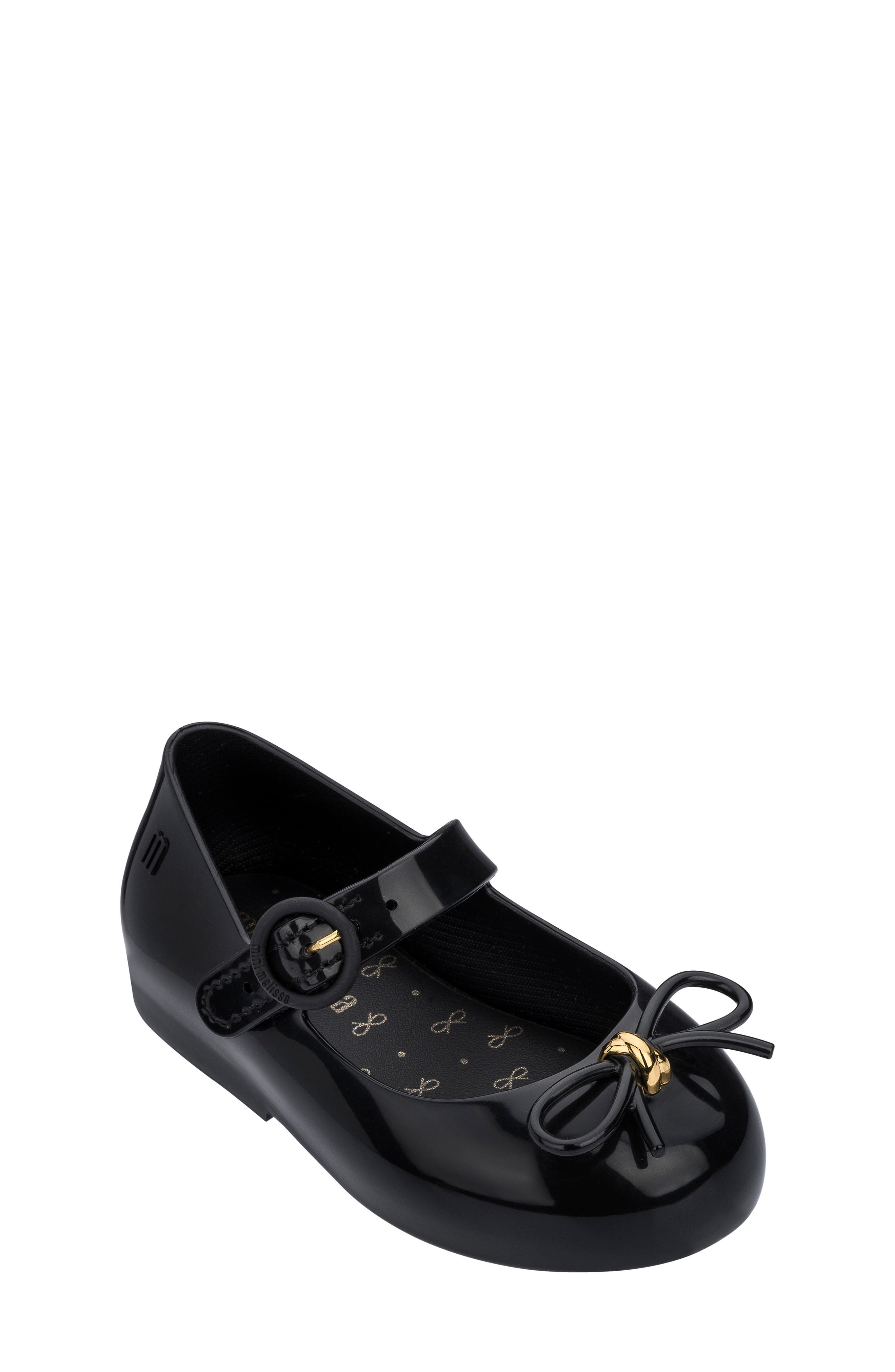 Mini Melissa Sweet Mary Jane Flat, Main, color, Black