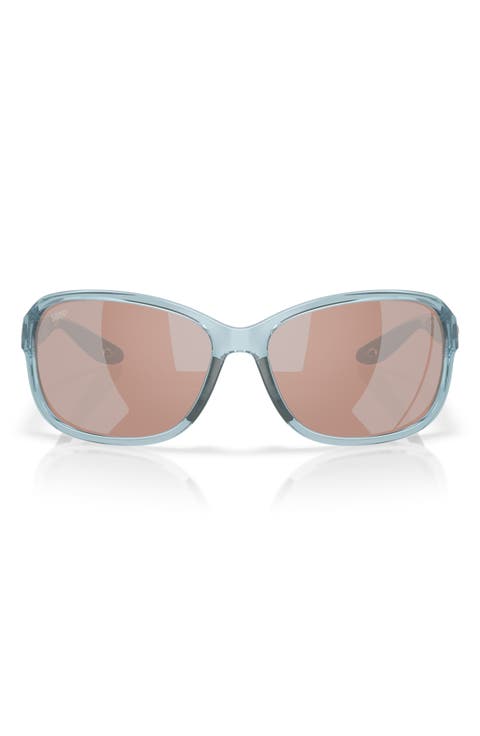Seadrift 58mm Polarized Square Sunglasses