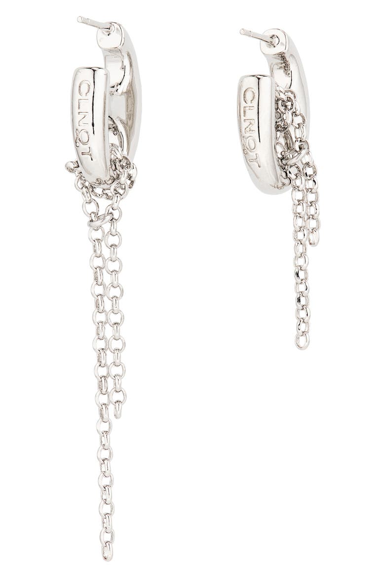 Rocio Mismatched Drop Earrings, Alternate, color, PALLADIUM