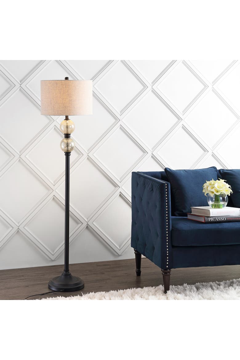 January Glass/Metal LED Floor Lamp, Main, color, Oil Rubbed Bronze