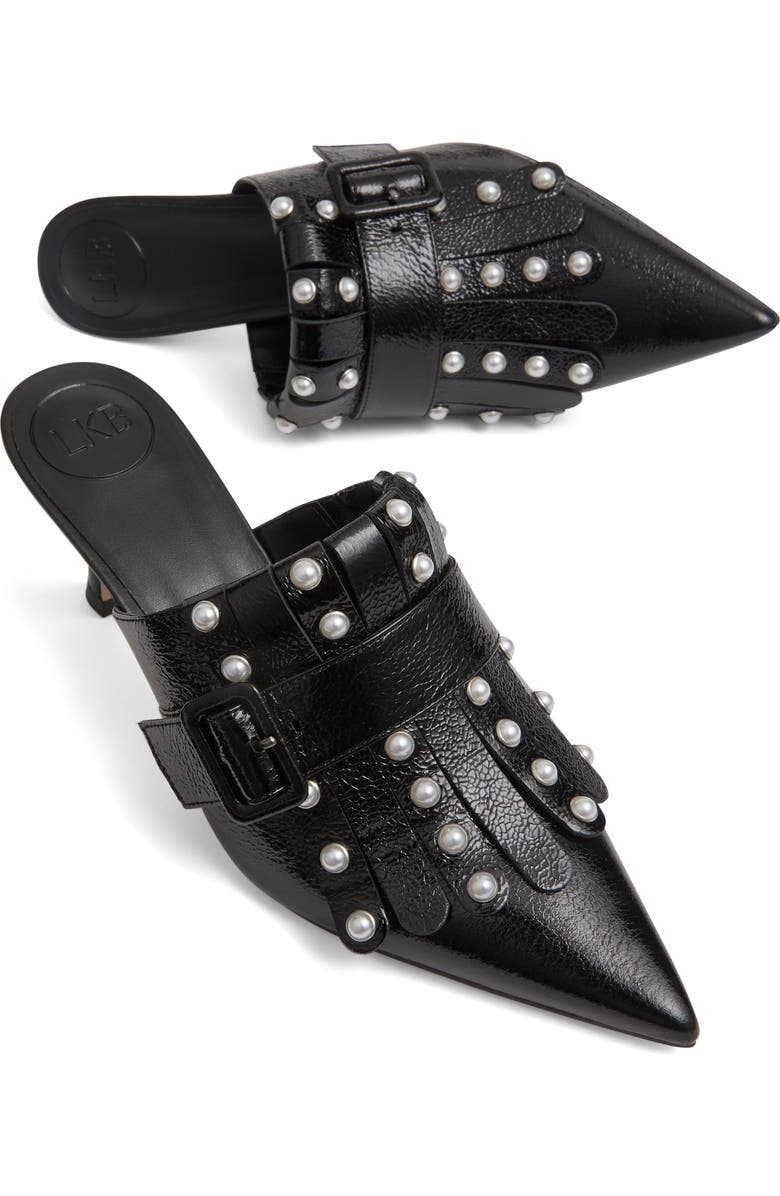 LK Bennett Studded Mule, Alternate, color, Black