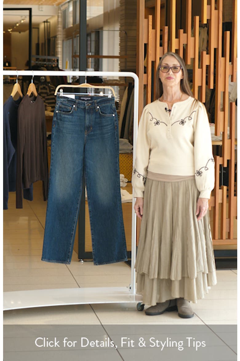Dylan High Waist Ankle Straight Leg Jeans video
