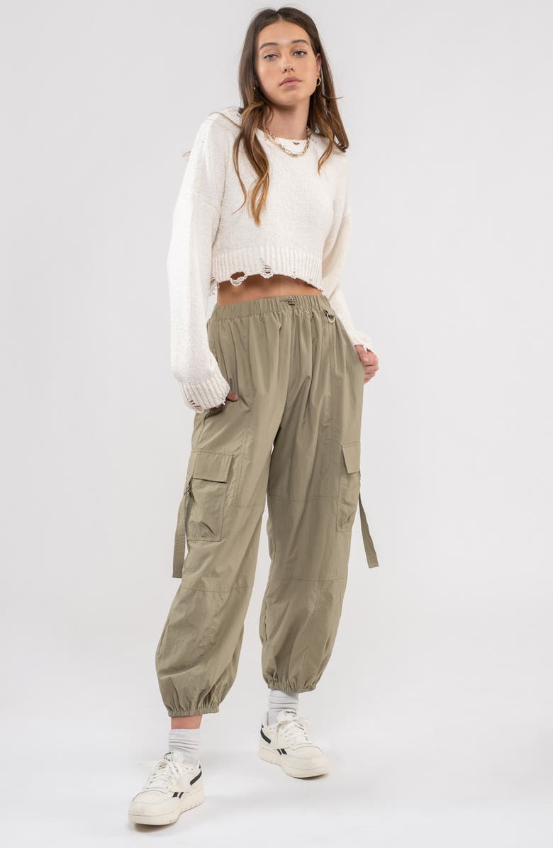 Blu Pepper Cargo Joggers, Alternate, color, Light Olive