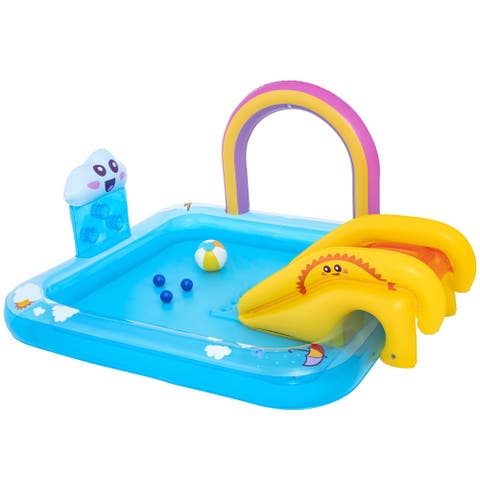 Inflatable Water Play Center & Pool, Rainbows ‘n Rays