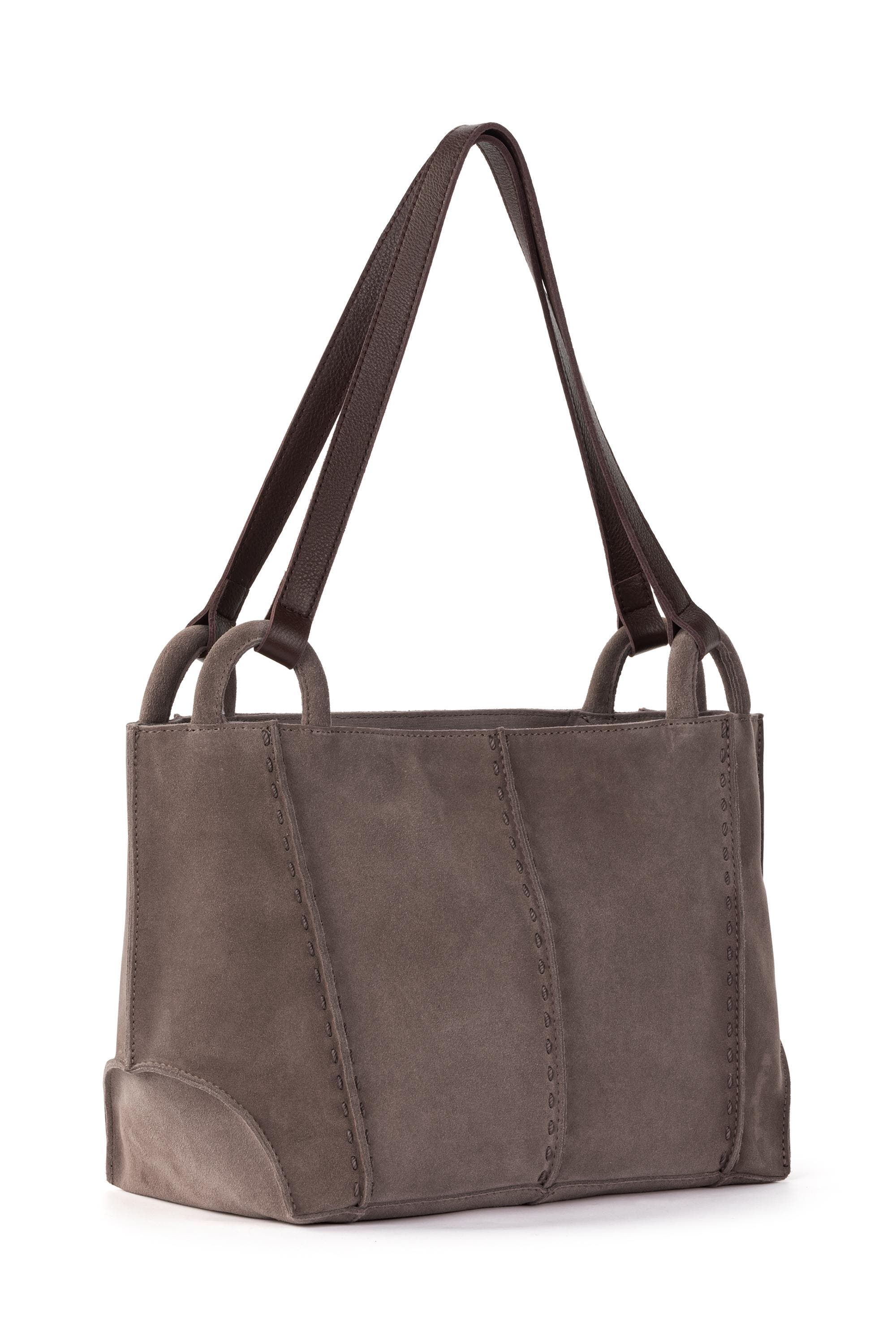 Los Feliz Satchel, Alternate, color, Mushroom Suede