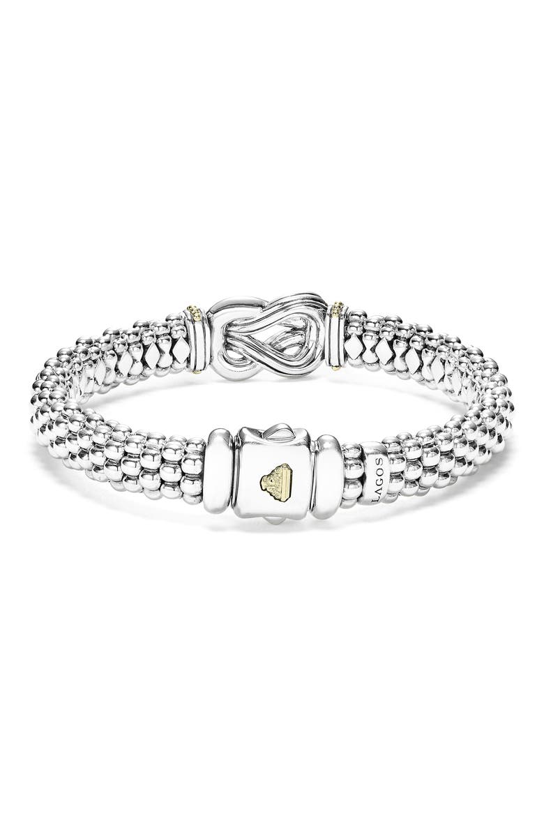 Caviar Newport Diamond Station Bracelet, Alternate, color, SILVER/ GOLD