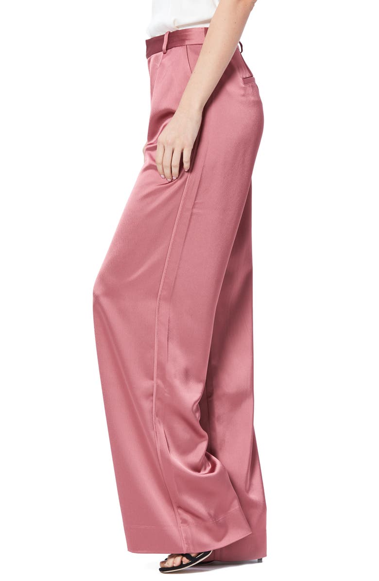 PAIGE Melise Wide Leg Satin Trousers, Alternate, color,