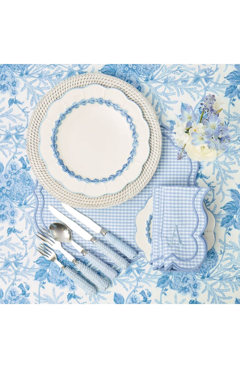 Mrs. Alice Rattan Charger Plates, Alternate, color, White