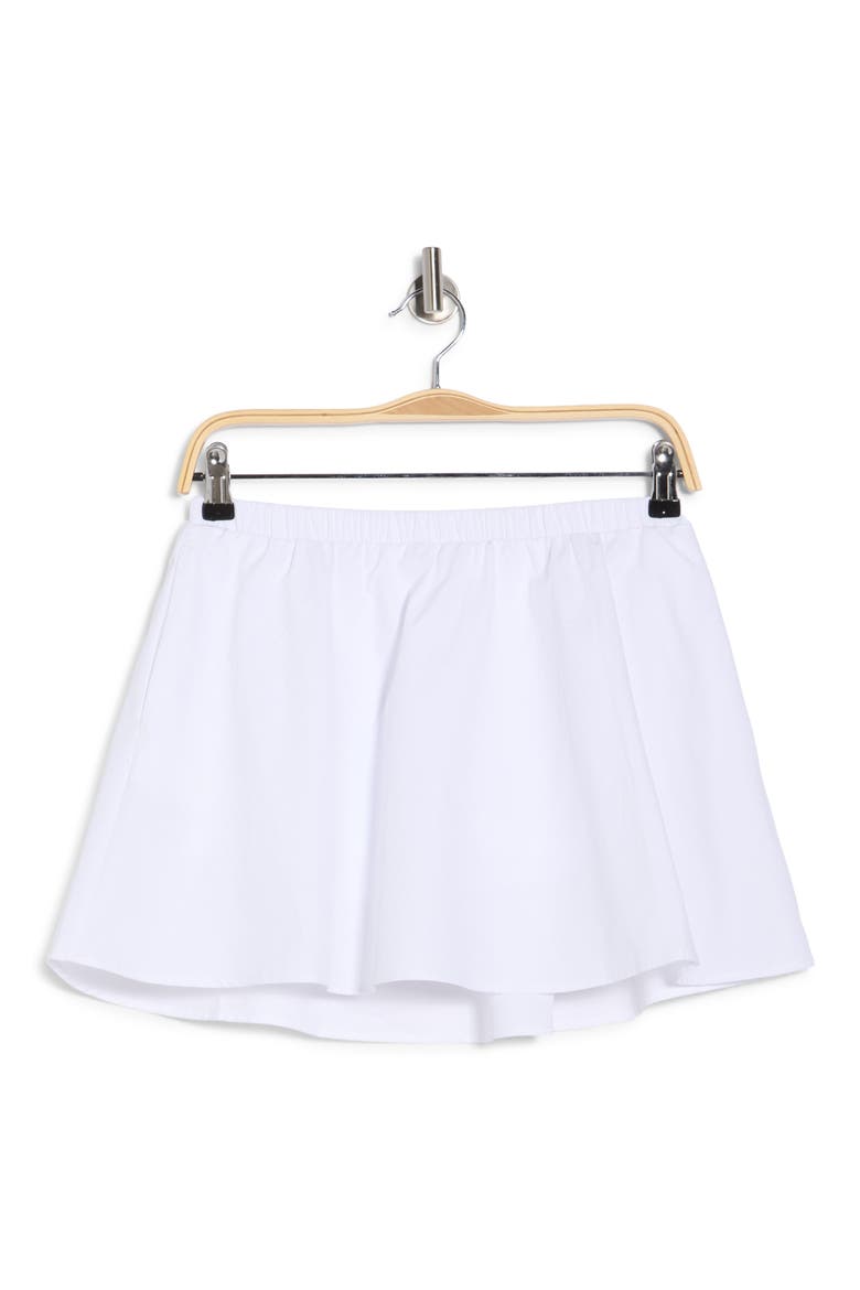 Solid A-Line Skort, Alternate, color, WHITE