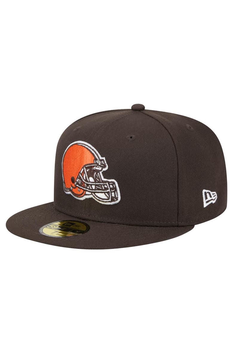 New Era Men's New Era Brown Cleveland Browns  Main 59FIFTY Fitted Hat, Main, color, Brown