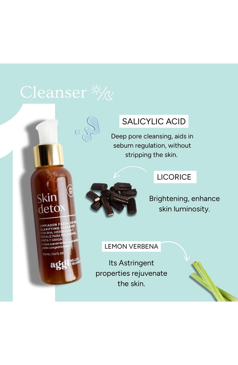 Aggi Beauty The Clear Balance Ritual Set. 3-step Routine For Oily & Combination Skin, Alternate, color, NO COLOR