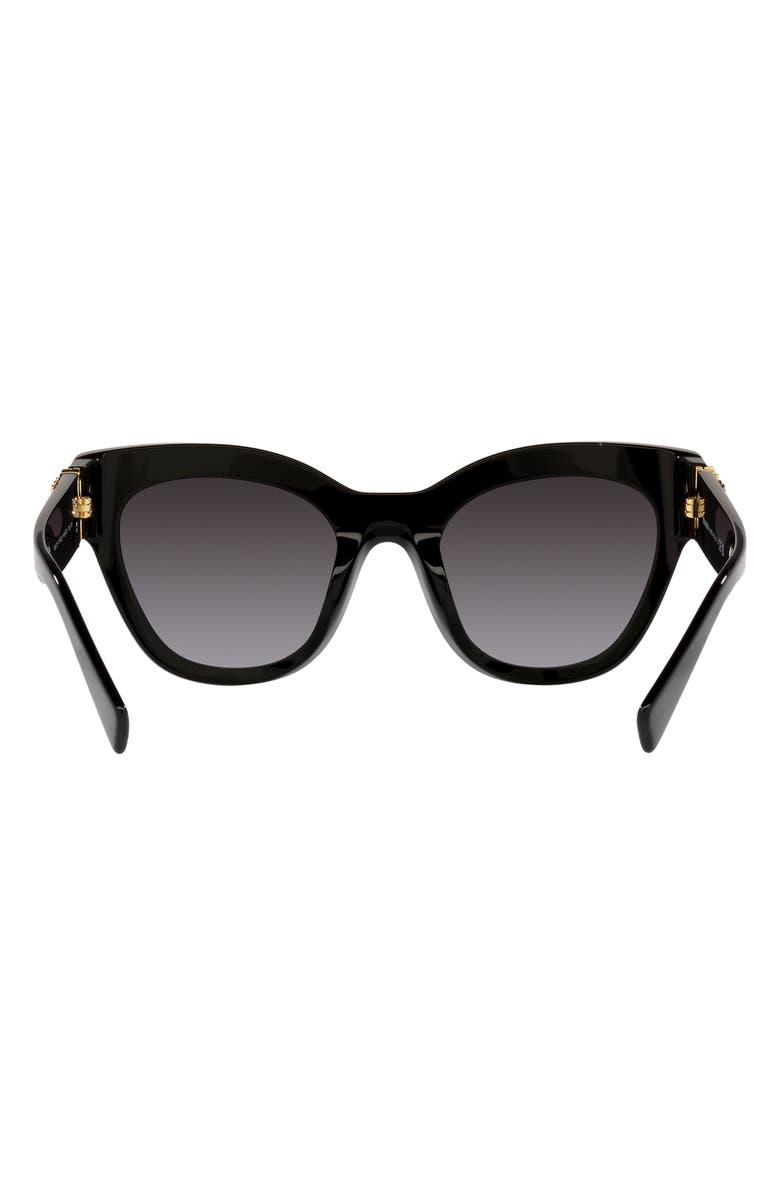 Miu Miu 51mm Gradient Square Sunglasses, Alternate, color, Black